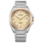Ανδρικό Ρολόι Citizen Series 8 NB6059-57P με Ασημί Μπρασελέ & Σαμπανί Καντράν