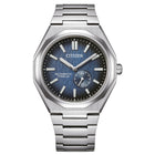 Ρολόι Citizen Super Titanium Zenshin 60 NK5020-58M με Ασημί Μπρασελέ & Μπλε Καντράν