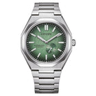 Ρολόι Citizen Super Titanium Zenshin 60 NK5020-58X με Ασημί Μπρασελέ & Πράσινο Καντράν