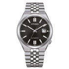 Αυτόματο Ρολόι Citizen Tsuyosa 60 NK0020-55E Με Ασημί Μπρασελέ & Μαύρο Καντράν