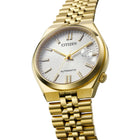 Ανδρικό Ρολόι Citizen Tsuyosa 60 NK0022-50A με Χρυσό Μπρασελέ & Λευκό Καντράν
