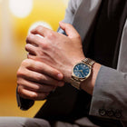 Αυτόματο Ρολόι Citizen Tsuyosa 60 NK0023-57L Με Ροζ Χρυσό Μπρασελέ & Μπλε Καντράν