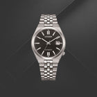 Ανδρικό Ρολόι Citizen Tsuyosa 60 NK0030-51E με Ασημί Μπρασελέ & Μαύρο Καντράν