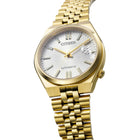 Ανδρικό Ρολόι Citizen Tsuyosa 60 NK0032-56A με Χρυσό Μπρασελέ & Λευκό Καντράν