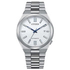Αυτόματο Ρολόι Citizen Tsuyosa NJ0159-86A Με Ασημί Μπρασελέ & Λευκό Καντράν