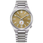 Αυτόματο Ρολόι Citizen Tsuyosa NK5010-51X Με Ασημί Μπρασελέ & Πράσινο Καντράν