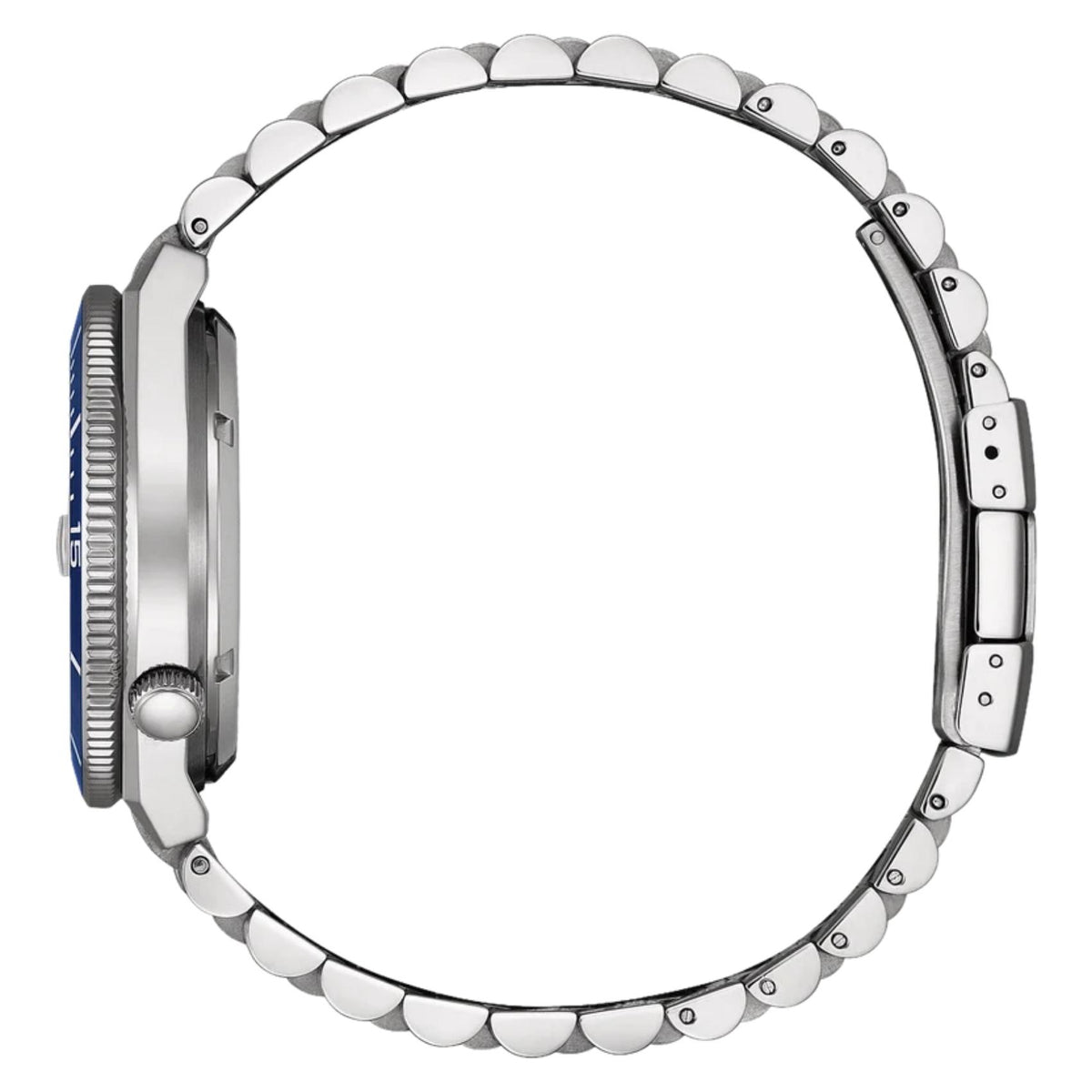 Ασημί ατσάλινο μπρασελέ ρολογιού Citizen TSUYOSA Shore NJ0230-59L