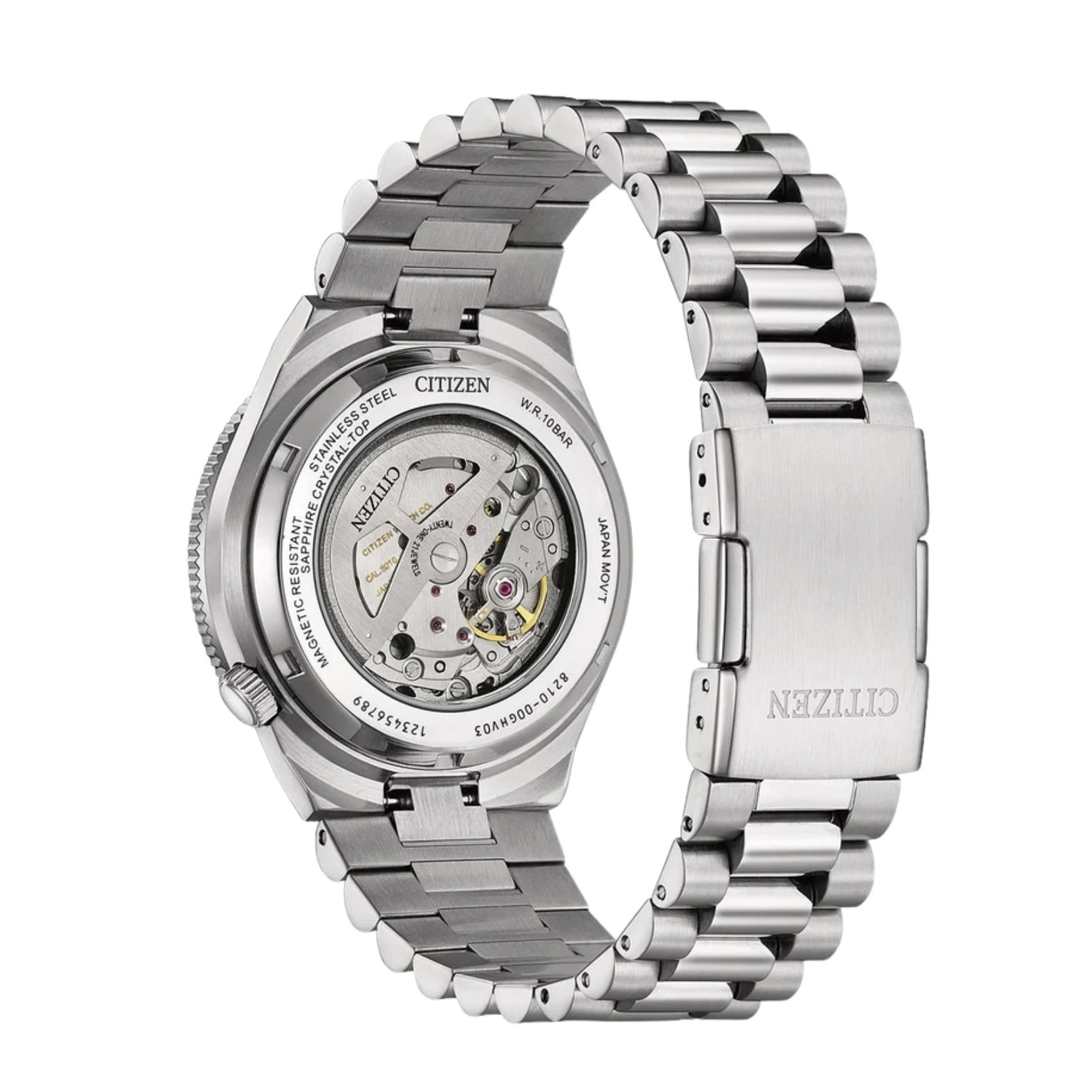 Open Back ρολογιού Citizen TSUYOSA Shore NJ0231-56L με ορατό τον αυτόματο μηχανισμό