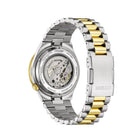 Ανδρικό Ρολόι Citizen Tsuyosa Shore NJ0234-58X με Ασημί-Χρυσό Μπρασελέ & Κόκκινο Καντράν