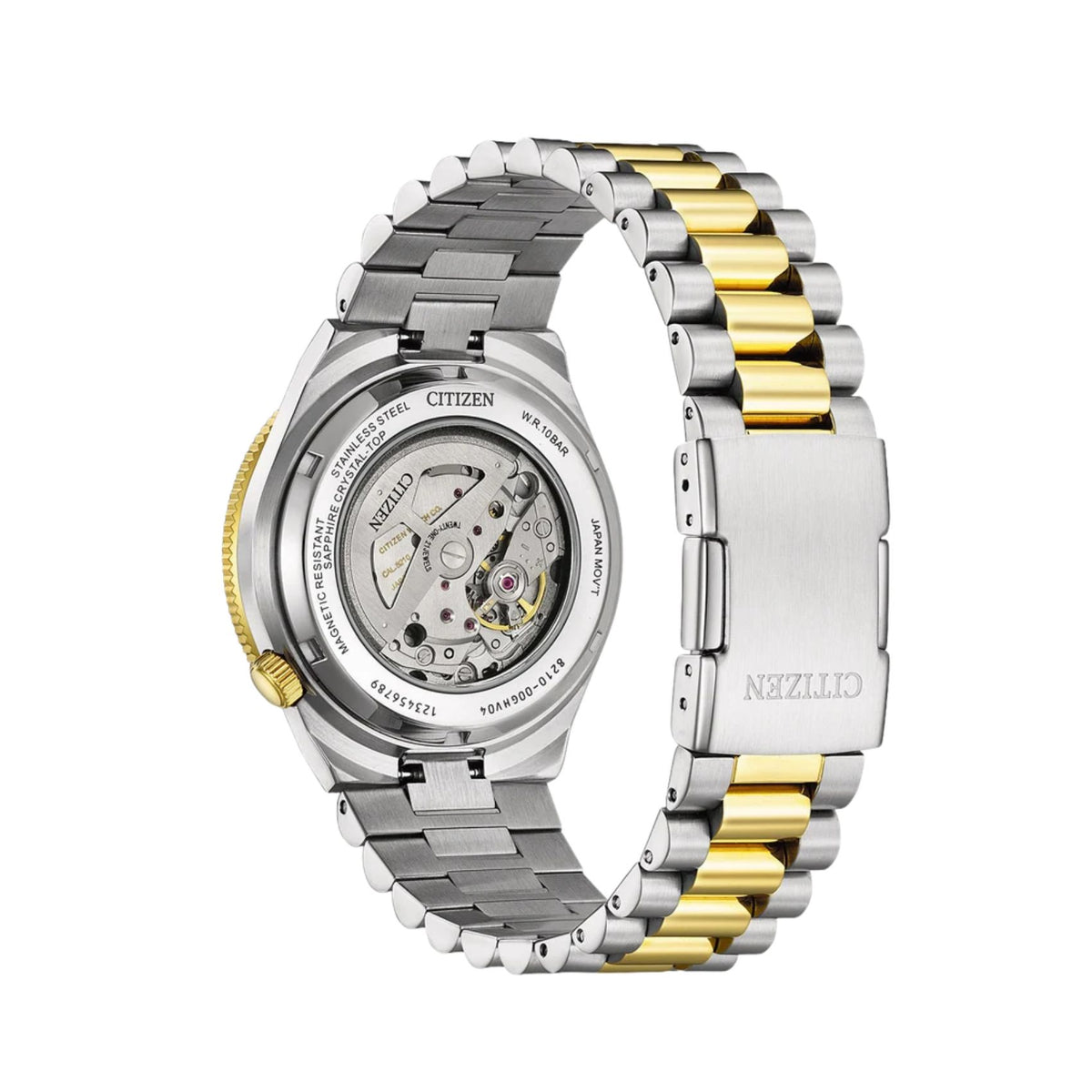 Open Back ρολογιού Citizen Tsuyosa Shore NJ0234-58X με ορατό τον αυτόματο μηχανισμό
