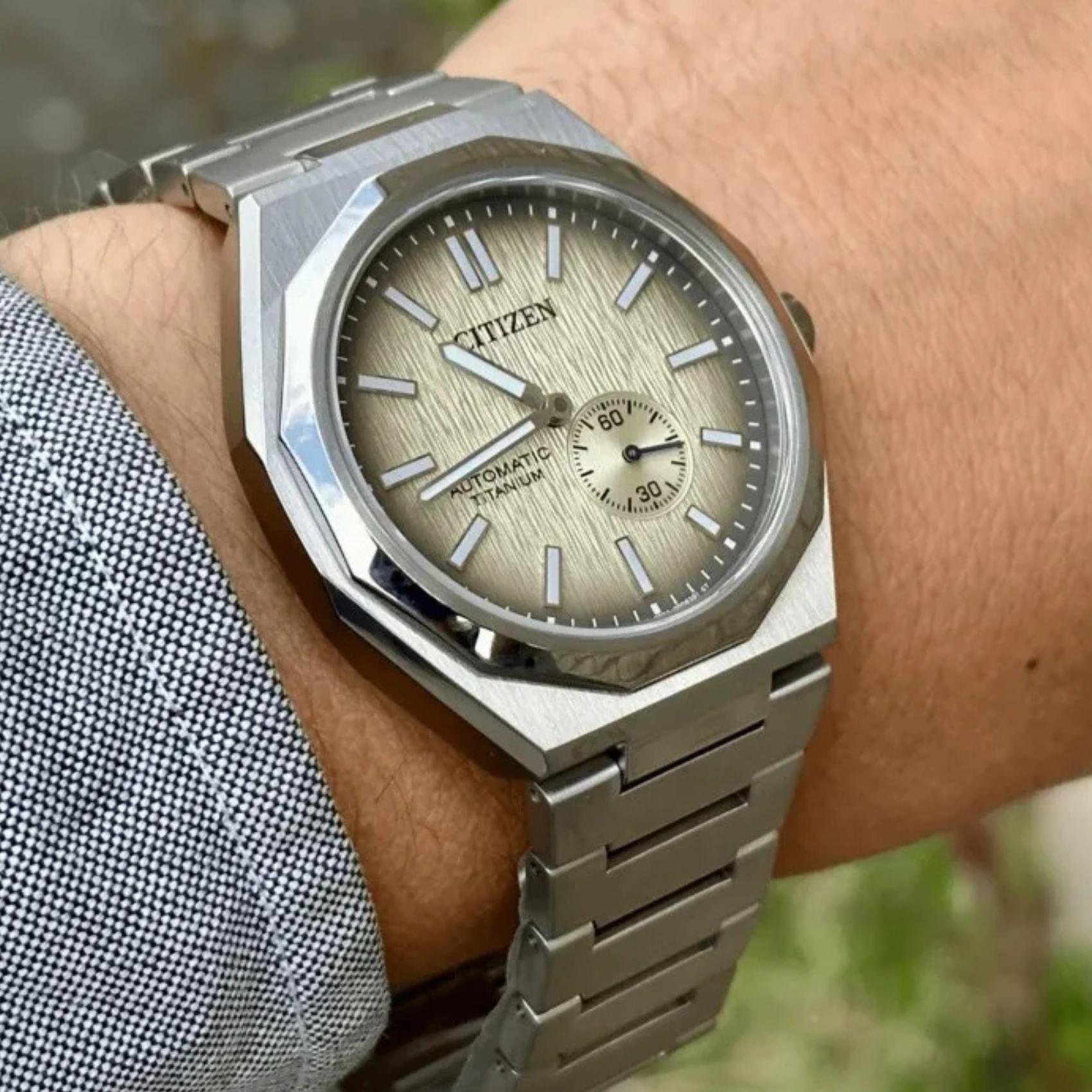 Ανδρικό ρολόι Citizen Super Titanium Zenshin 60 NK5020-58P φορεμένο στον καρπό