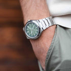 Ρολόι Citizen Super Titanium Zenshin 60 NK5020-58X με Ασημί Μπρασελέ & Πράσινο Καντράν
