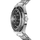 Ανδρικό Ρολόι D1 Milano Automatico Dual Black D1-ATBJ20 Αυτόματο με Ασημί Μπρασελέ & Μαύρο Καντράν