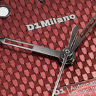Ανδρικό Ρολόι D1 Milano Automatico Dual Red D1-ATBJ22 Αυτόματο με Ασημί Μπρασελέ & Κόκκινο Καντράν