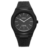 Ανδρικό ρολόι D1 Milano Black Kevlar D1-UHKJ01 με μαύρο λουράκι Kevlar και μαύρο καντράν.