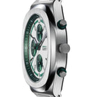 Ανδρικό Ρολόι D1 Milano Chrono D1-CHBJ25 Με Ασημί Μπρασελέ & Λευκό-Πράσινο Καντράν