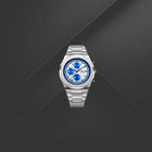 Ανδρικό Ρολόι D1 Milano Chrono D1-CHBJ26 Με Ασημί Μπρασελέ & Λευκό-Μπλε Καντράν