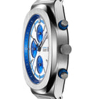 Ανδρικό Ρολόι D1 Milano Chrono D1-CHBJ26 Με Ασημί Μπρασελέ & Λευκό-Μπλε Καντράν