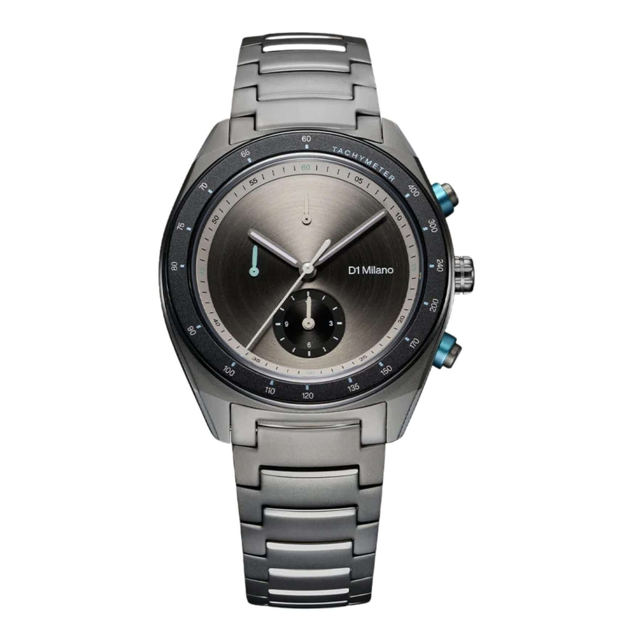 Ανδρικό Ρολόι D1 Milano Essential Chronograph D1-CHBJ21 ανδρικό με μπρασελέ από ανοξείδωτο ατσάλι σε ανθρακί απόχρωση, καντράν ανθρακί Ø40 mm, κάσα από ατσάλι με gun metal φινίρισμα, ζαφείρι κρύσταλλο και μηχανισμό Quartz EPSON YM92.