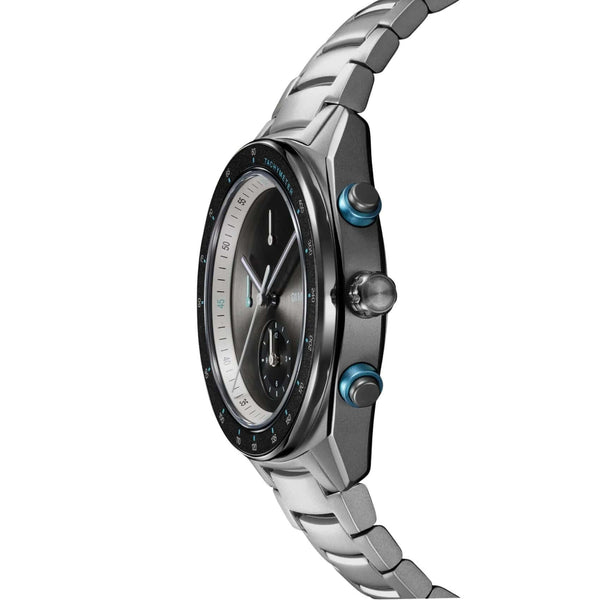 Ανδρικό Ρολόι D1 Milano Essential White D1-CHBJ21 Με Ανθρακί Μπρασελέ & Χρονογράφο