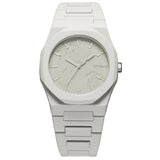 Ανδρικό ρολόι D1 Milano Polycarbon Crashed Grey D1-PCBJ40 με γκρι πολυκαρμπονικό μπρασελέ και κάσα Ø40.5 mm