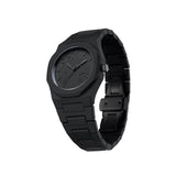 Μαύρο πολυκαρμπονικό μπρασελέ του D1 Milano D1-PCBJ39 με soft-touch αίσθηση και κούμπωμα butterfly.