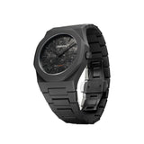 Μαύρο πολυκαρμπονικό μπρασελέ του D1 Milano D1-PCBJCR με ματ υφή και κούμπωμα ασφαλείας.