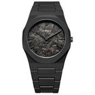 Ρολόι D1 Milano Polycarbon Black 40.5 mm D1-PCBJCR Με Μαύρο Μπρασελέ