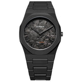 Ρολόι D1 Milano Polycarbon Black 40.5 mm D1-PCBJCR Με Μαύρο Μπρασελέ