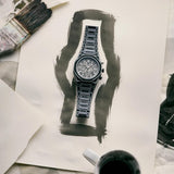 Ανδρικό ρολόι D1 Milano Skeleton Black Sketch D1-PHBJ14 με μαύρο μπρασελέ και μαύρο skeleton καντράν 40.5mm.