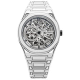 Ρολόι D1 Milano Skeleton White Sketch D1-SKBJ20 Αυτόματο Με Άσπρο Μπρασελέ