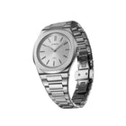 Ρολόι D1 Milano Ultra Thin 1970 Grey D1-UHBJ02 Με Ασημί Μπρασελέ