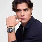 Ρολόι Daniel Wellington Iconic Chronograph DW00100873 με Ασημί Μπρασελέ