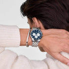 Ρολόι Daniel Wellington Iconic Chronograph DW00100874 με Ασημί Μπρασελέ