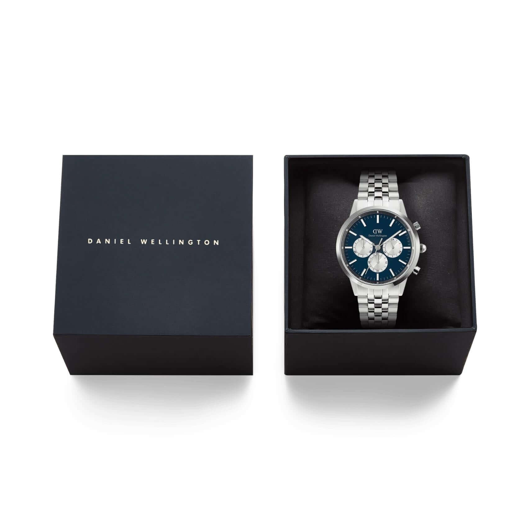 Συσκευασία δώρου για ανδρικό ρολόι Daniel Wellington Iconic Chronograph DW00100874.