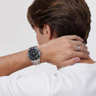 Ρολόι Daniel Wellington Iconic GMT DW00100919 με Ασημί Μπρασελέ