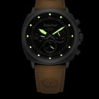 Ρολόι Dual Time Timberland Williston Small TDWGF0042002 Με Ταμπά Δερμάτινο Λουράκι Και Μαύρο Καντράν