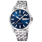 Ρολόι Festina Classics F20357/3 Με Ασημί Μπρασελέ & Μπλε Καντράν