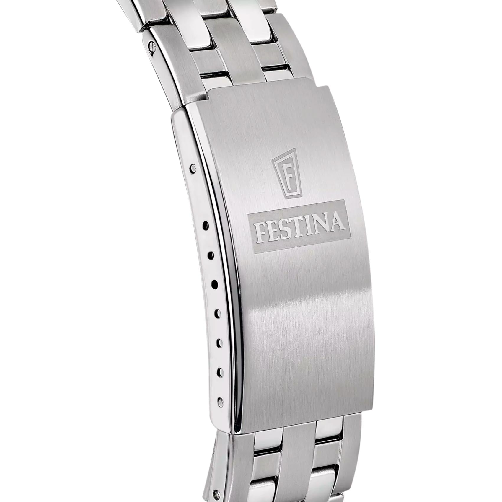 Ασημί ατσάλινο μπρασελέ ρολογιού Festina Classics F20357/3
