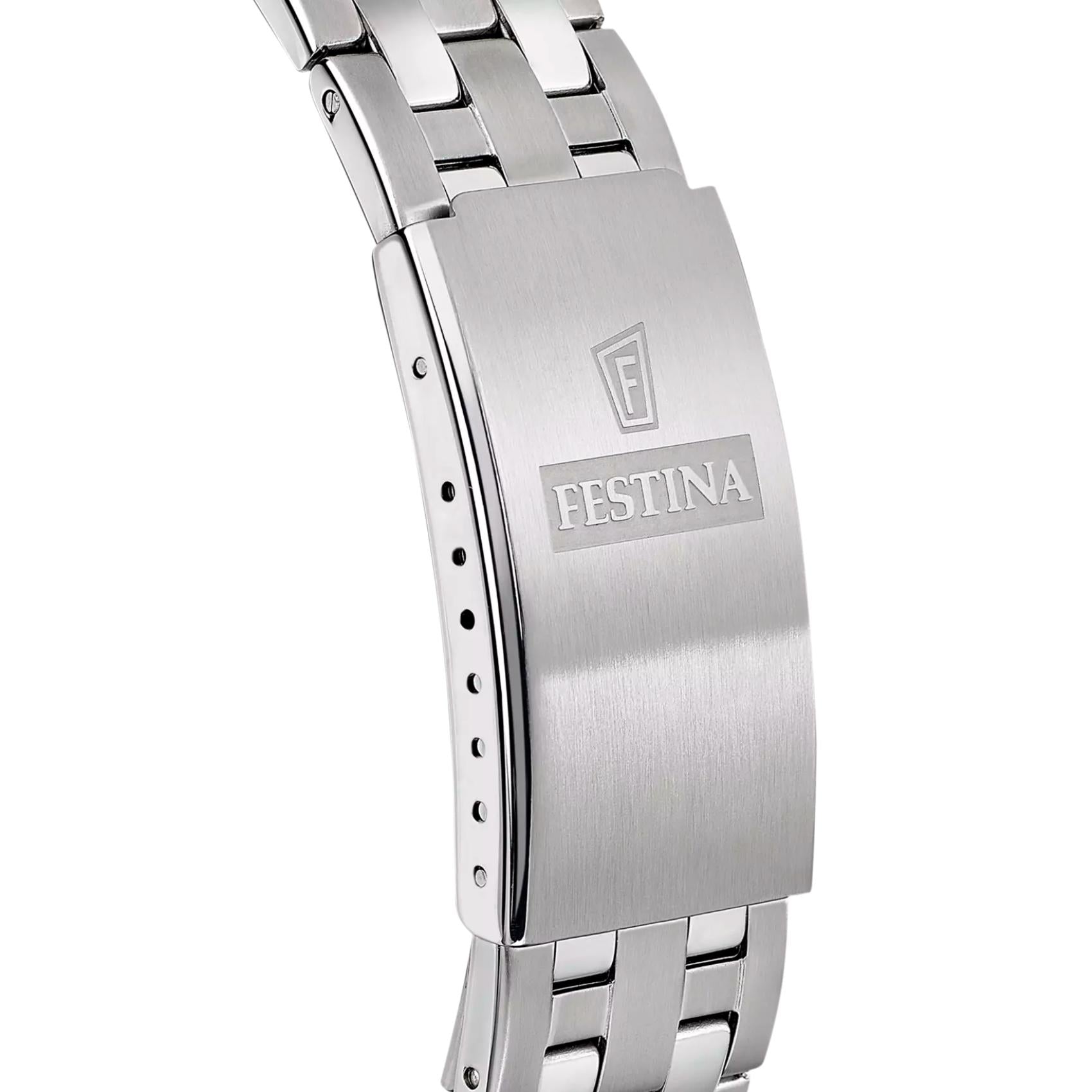 Ασημί ατσάλινο μπρασελέ ρολογιού Festina Classics F20357/5