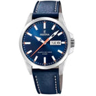 Ρολόι Festina Classics F20358/3 Με Μπλε Δερμάτινο Λουράκι & Μπλε Καντράν