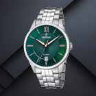 Ρολόι Festina Classics F20425/7 Με Ασημί Μπρασελέ & Πράσινο Καντράν