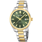 Ρολόι Festina Classics F20738/2 Με Ασημί-Χρυσό Μπρασελέ & Πράσινο Καντράν