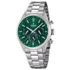 Ρολόι Festina F16820/R Με Ασημί Μπρασελέ & Πράσινο  Καντράν