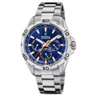 Ρολόι Festina F20623/2 Με Ασημί Μπρασελέ & Μπλε Καντράν