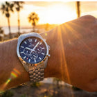 Ρολόι Festina F20742/4 Με Ασημί Μπρασελέ & Μπλε Καντράν