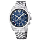 Ρολόι Festina F20742/4 Με Ασημί Μπρασελέ & Μπλε Καντράν