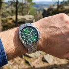 Ρολόι Festina F20742/5 Με Ασημί Μπρασελέ & Πράσινο Καντράν