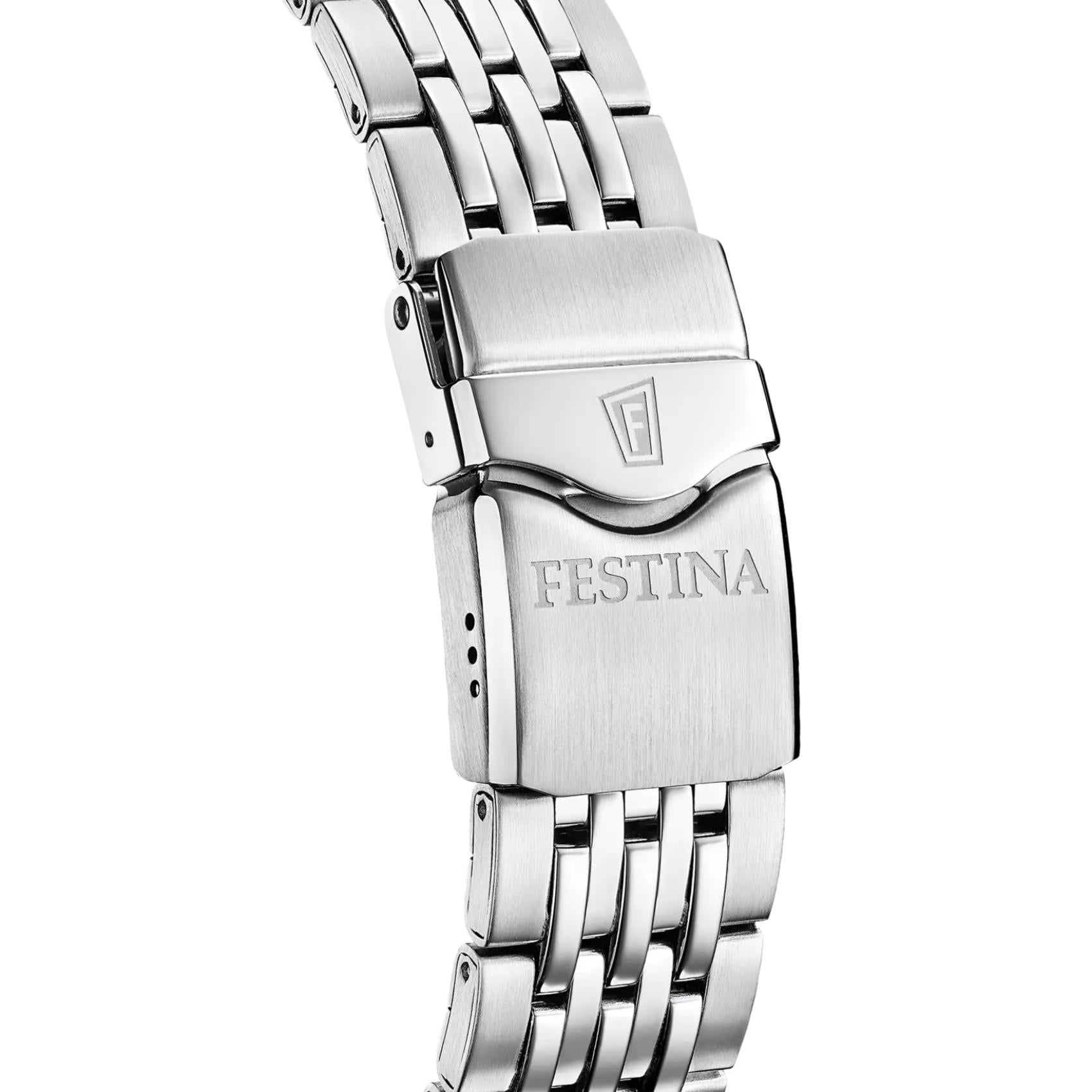 Ασημί ατσάλινο μπρασελέ ρολογιού Festina The Originals F20661/3