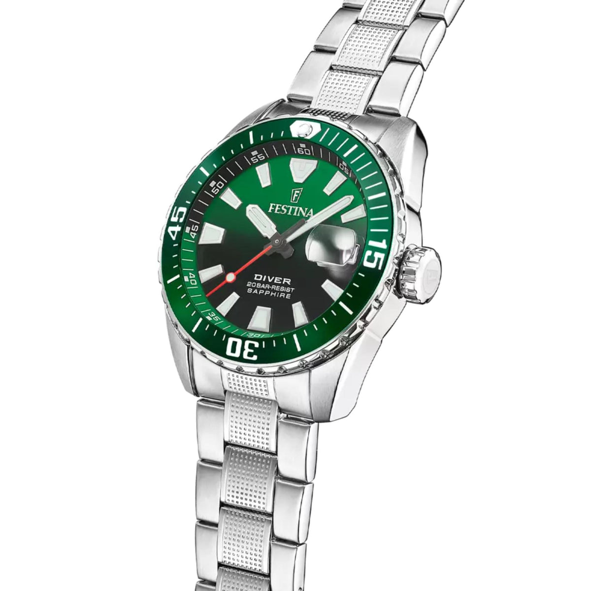 Ασημί ατσάλινο μπρασελέ ρολογιού Festina The Originals F20669/2